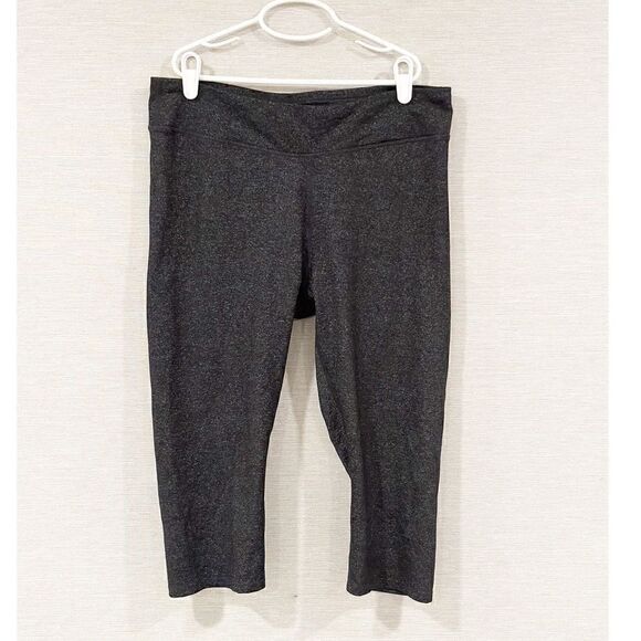 Eastern mountain sports fusion Capri leggings dark gray Heather L large - Picture 2 of 4